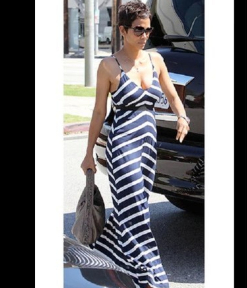 Eight Sixty Striped Maxi Dress